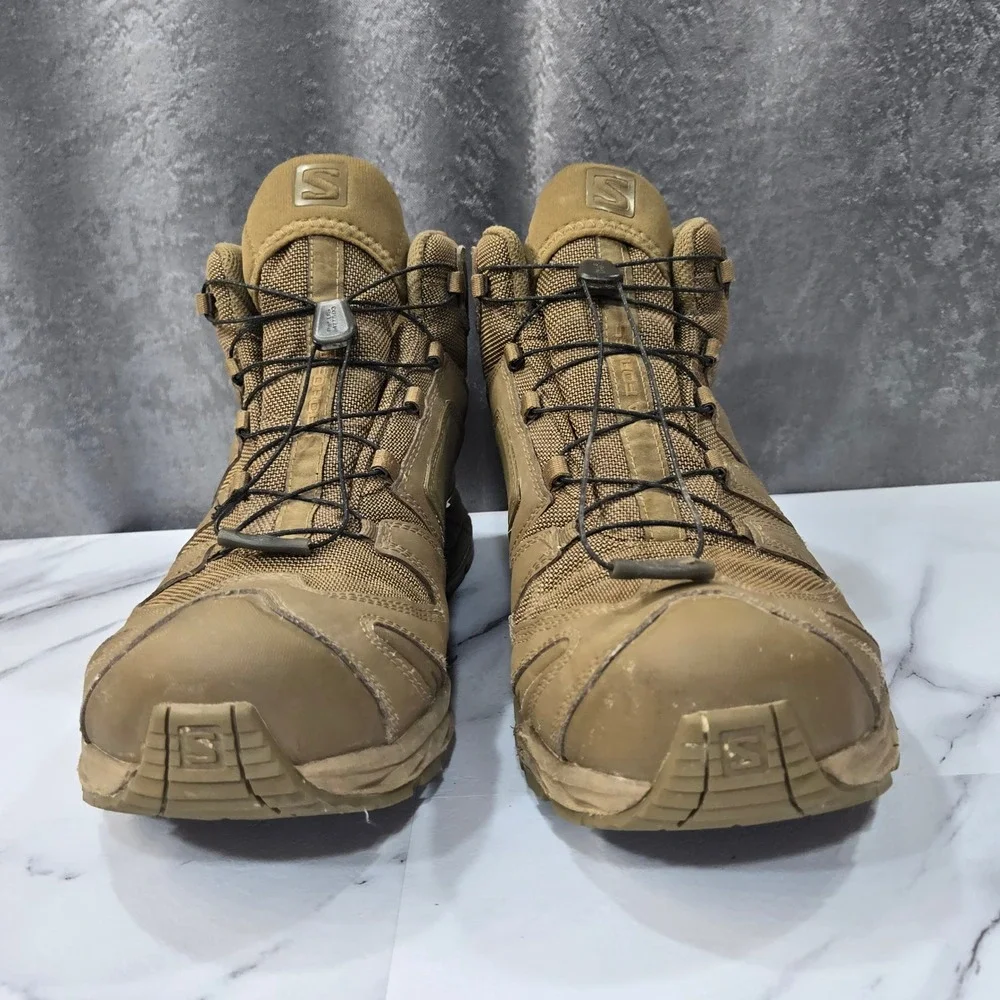 Salomon XA Forces Mid GTX Gore-Tex Tactical Boots Mens 15 Coyote Brown 401382